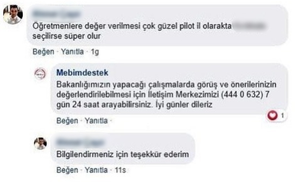 Bilgilendirmeniz için teşekkür ederim