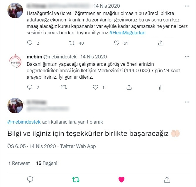 Bilgi ve ilginiz için teşekkürler